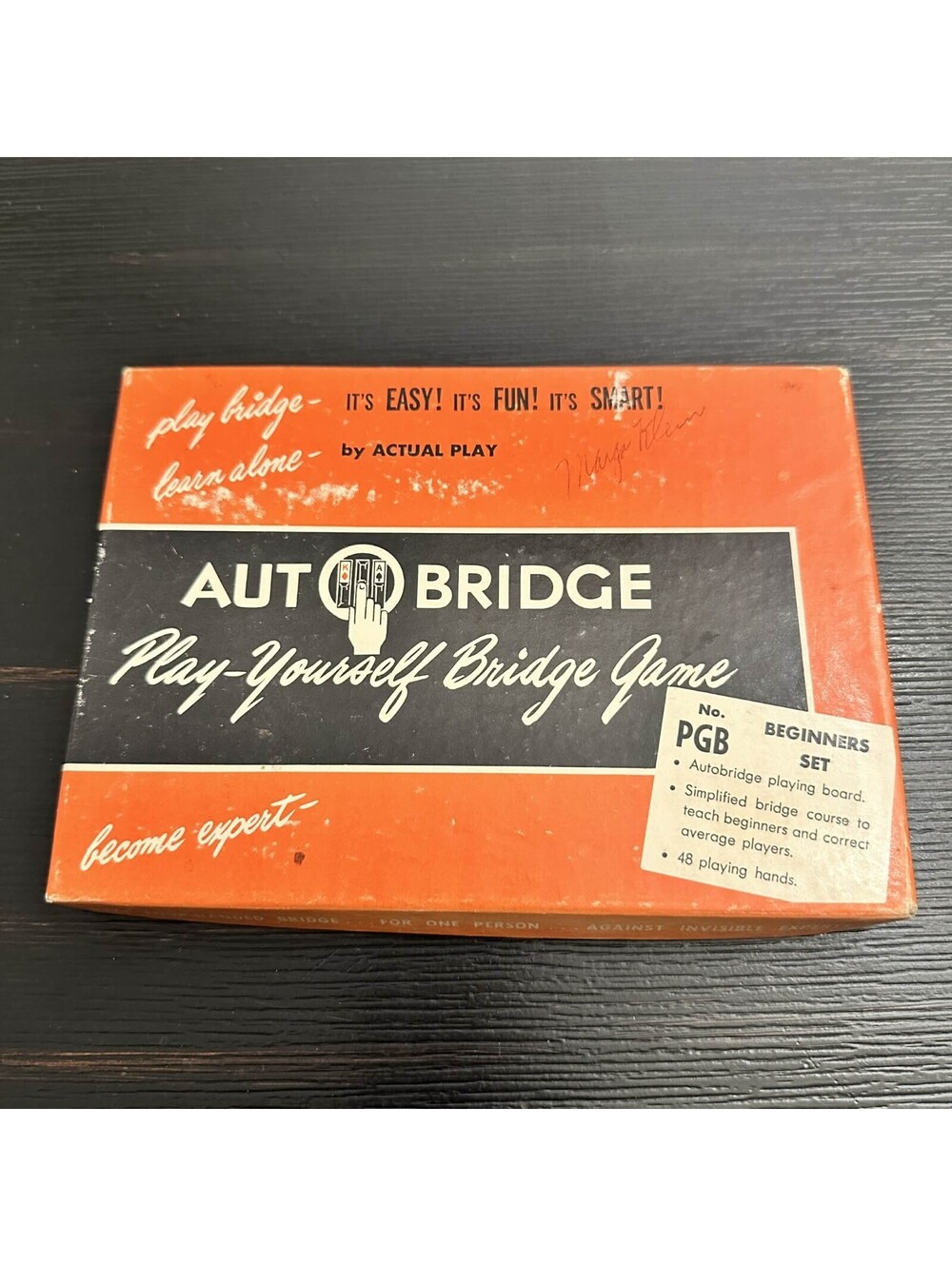 Autobridge Play-Yourself Bridge Game Beginners Set PGB Vintage